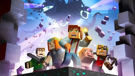 Minecraft block-world sandbox game graphic