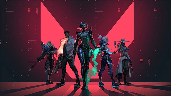 Valorant five-v-five tactical shooter illustration