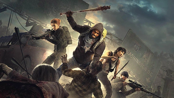 The Walking Dead survival horror game art
