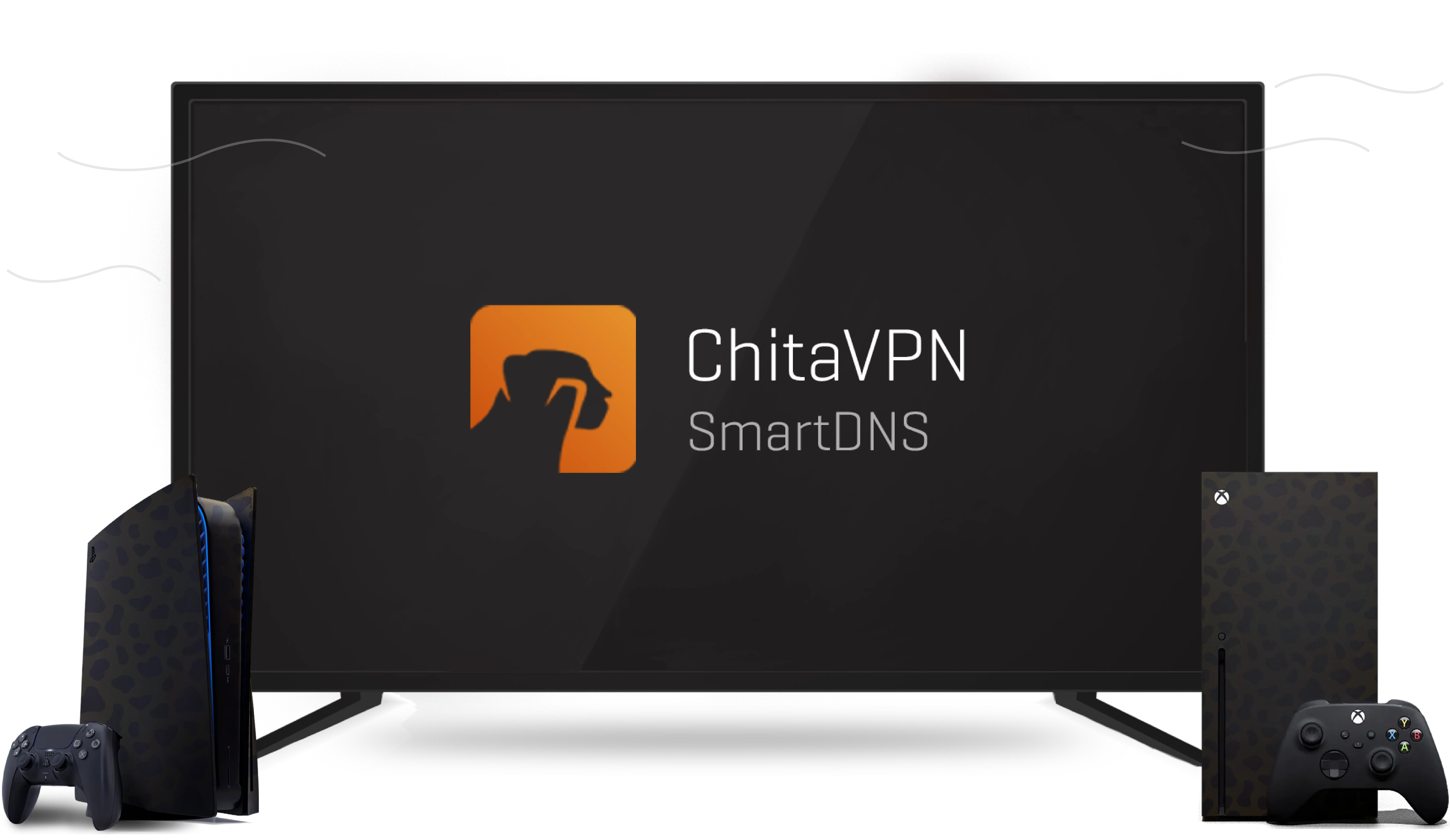 Smart DNS on gaming consoles mockup